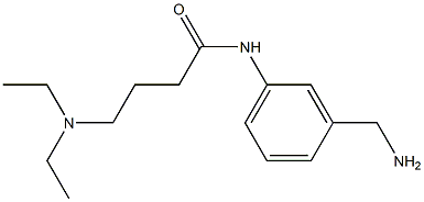 N-[3-(aminomethyl)phenyl]-4-(diethylamino)butanamide 结构式