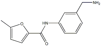 N-[3-(aminomethyl)phenyl]-5-methylfuran-2-carboxamide 结构式