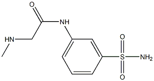 N-[3-(aminosulfonyl)phenyl]-2-(methylamino)acetamide 结构式