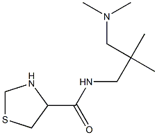 N-[3-(dimethylamino)-2,2-dimethylpropyl]-1,3-thiazolidine-4-carboxamide 结构式