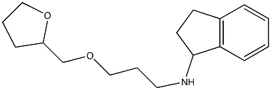 N-[3-(oxolan-2-ylmethoxy)propyl]-2,3-dihydro-1H-inden-1-amine 结构式