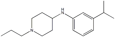 N-[3-(propan-2-yl)phenyl]-1-propylpiperidin-4-amine 结构式