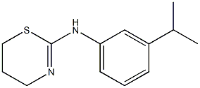 N-[3-(propan-2-yl)phenyl]-5,6-dihydro-4H-1,3-thiazin-2-amine 结构式