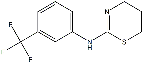 N-[3-(trifluoromethyl)phenyl]-5,6-dihydro-4H-1,3-thiazin-2-amine 结构式