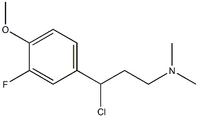 N-[3-chloro-3-(3-fluoro-4-methoxyphenyl)propyl]-N,N-dimethylamine 结构式