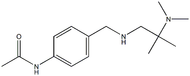 N-[4-({[2-(dimethylamino)-2-methylpropyl]amino}methyl)phenyl]acetamide 结构式