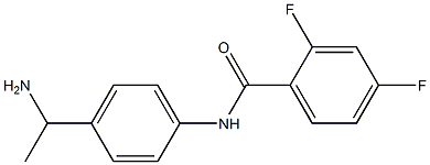 N-[4-(1-aminoethyl)phenyl]-2,4-difluorobenzamide 结构式