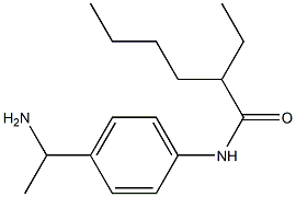 N-[4-(1-aminoethyl)phenyl]-2-ethylhexanamide 结构式