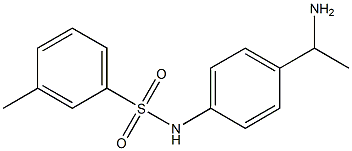 N-[4-(1-aminoethyl)phenyl]-3-methylbenzenesulfonamide 结构式