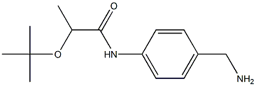 N-[4-(aminomethyl)phenyl]-2-(tert-butoxy)propanamide 结构式