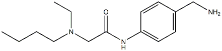 N-[4-(aminomethyl)phenyl]-2-[butyl(ethyl)amino]acetamide 结构式