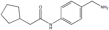 N-[4-(aminomethyl)phenyl]-2-cyclopentylacetamide 结构式