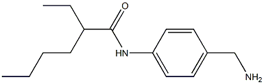 N-[4-(aminomethyl)phenyl]-2-ethylhexanamide 结构式