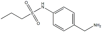 N-[4-(aminomethyl)phenyl]propane-1-sulfonamide 结构式