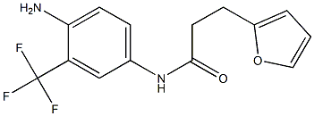 N-[4-amino-3-(trifluoromethyl)phenyl]-3-(furan-2-yl)propanamide 结构式