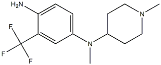 N-[4-amino-3-(trifluoromethyl)phenyl]-N-methyl-N-(1-methylpiperidin-4-yl)amine 结构式