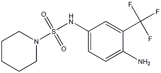 N-[4-amino-3-(trifluoromethyl)phenyl]piperidine-1-sulfonamide 结构式