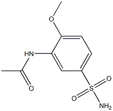 N-[5-(aminosulfonyl)-2-methoxyphenyl]acetamide 结构式