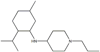 N-[5-methyl-2-(propan-2-yl)cyclohexyl]-1-propylpiperidin-4-amine 结构式