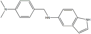 N-{[4-(dimethylamino)phenyl]methyl}-1H-indol-5-amine 结构式