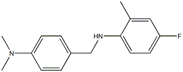 N-{[4-(dimethylamino)phenyl]methyl}-4-fluoro-2-methylaniline 结构式