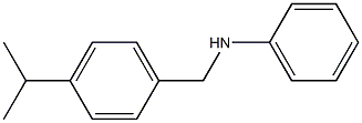 N-{[4-(propan-2-yl)phenyl]methyl}aniline 结构式