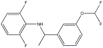 N-{1-[3-(difluoromethoxy)phenyl]ethyl}-2,6-difluoroaniline 结构式