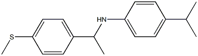 N-{1-[4-(methylsulfanyl)phenyl]ethyl}-4-(propan-2-yl)aniline 结构式