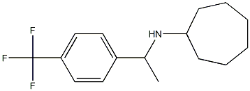 N-{1-[4-(trifluoromethyl)phenyl]ethyl}cycloheptanamine 结构式