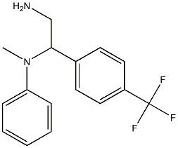 N-{2-amino-1-[4-(trifluoromethyl)phenyl]ethyl}-N-methylaniline 结构式