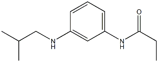 N-{3-[(2-methylpropyl)amino]phenyl}propanamide 结构式