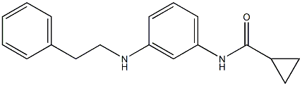 N-{3-[(2-phenylethyl)amino]phenyl}cyclopropanecarboxamide 结构式