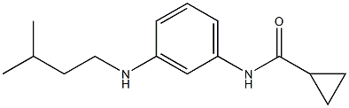 N-{3-[(3-methylbutyl)amino]phenyl}cyclopropanecarboxamide 结构式