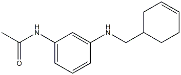 N-{3-[(cyclohex-3-en-1-ylmethyl)amino]phenyl}acetamide 结构式