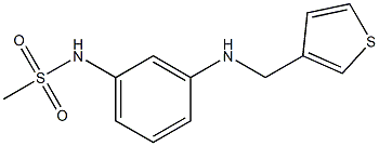 N-{3-[(thiophen-3-ylmethyl)amino]phenyl}methanesulfonamide 结构式