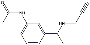 N-{3-[1-(prop-2-yn-1-ylamino)ethyl]phenyl}acetamide 结构式