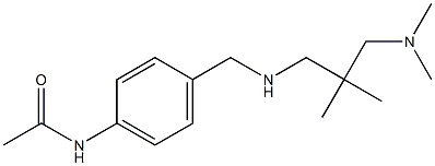 N-{4-[({2-[(dimethylamino)methyl]-2-methylpropyl}amino)methyl]phenyl}acetamide 结构式