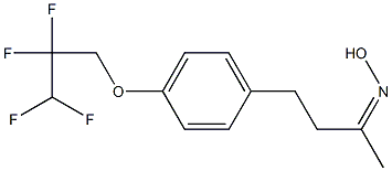 N-{4-[4-(2,2,3,3-tetrafluoropropoxy)phenyl]butan-2-ylidene}hydroxylamine 结构式