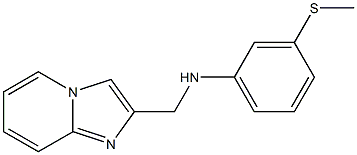 N-{imidazo[1,2-a]pyridin-2-ylmethyl}-3-(methylsulfanyl)aniline 结构式