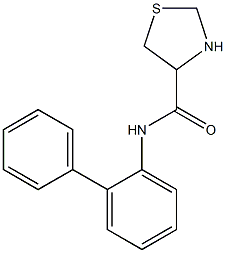 N-1,1'-biphenyl-2-yl-1,3-thiazolidine-4-carboxamide 结构式