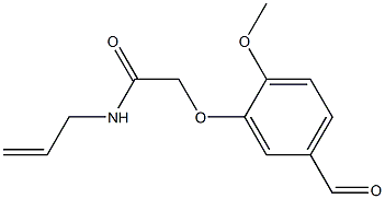 N-allyl-2-(5-formyl-2-methoxyphenoxy)acetamide 结构式