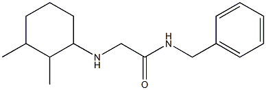 N-benzyl-2-[(2,3-dimethylcyclohexyl)amino]acetamide 结构式