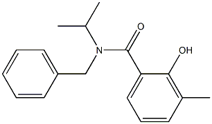 N-benzyl-2-hydroxy-3-methyl-N-(propan-2-yl)benzamide 结构式