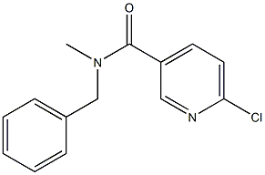 N-benzyl-6-chloro-N-methylpyridine-3-carboxamide 结构式