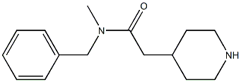 N-benzyl-N-methyl-2-piperidin-4-ylacetamide 结构式