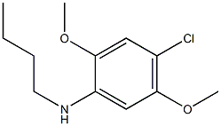 N-butyl-4-chloro-2,5-dimethoxyaniline 结构式