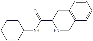 N-cyclohexyl-1,2,3,4-tetrahydroisoquinoline-3-carboxamide 结构式