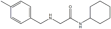 N-cyclohexyl-2-{[(4-methylphenyl)methyl]amino}acetamide 结构式