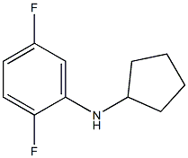 N-cyclopentyl-2,5-difluoroaniline 结构式