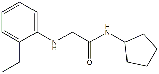 N-cyclopentyl-2-[(2-ethylphenyl)amino]acetamide 结构式